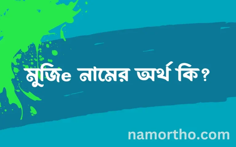 মুজিe নামের অর্থ কি? মুজিe নামের বাংলা, আরবি/ইসলামিক অর্থসমূহ