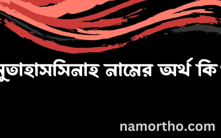 মুতাহাসসিনাহ নামের অর্থ কি? ইসলামিক আরবি বাংলা অর্থ এবং নামের তাৎপর্য