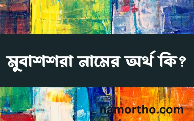 মুবাশশরা নামের অর্থ কি? (ব্যাখ্যা ও বিশ্লেষণ) জানুন