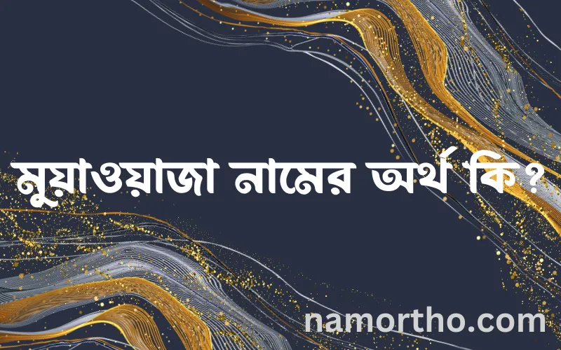 মুয়াওয়াজা নামের আর্থ কি?