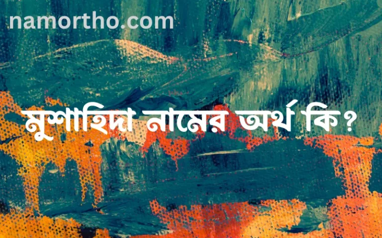 মুশাহিদা নামের অর্থ কি, ইসলামিক আরবি এবং বাংলা অর্থ জানুন