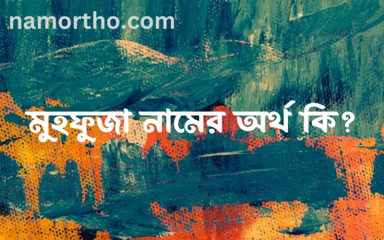 মুহফুজা নামের অর্থ কি এবং ইসলাম কি বলে? (বিস্তারিত)