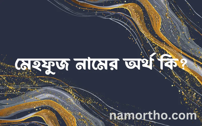 মেহফুজ নামের আর্থ কি?