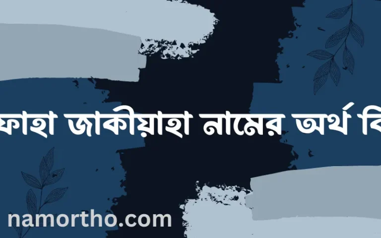 রাফাহা জাকীয়াহা নামের অর্থ কি, ইসলামিক আরবি এবং বাংলা অর্থ জানুন