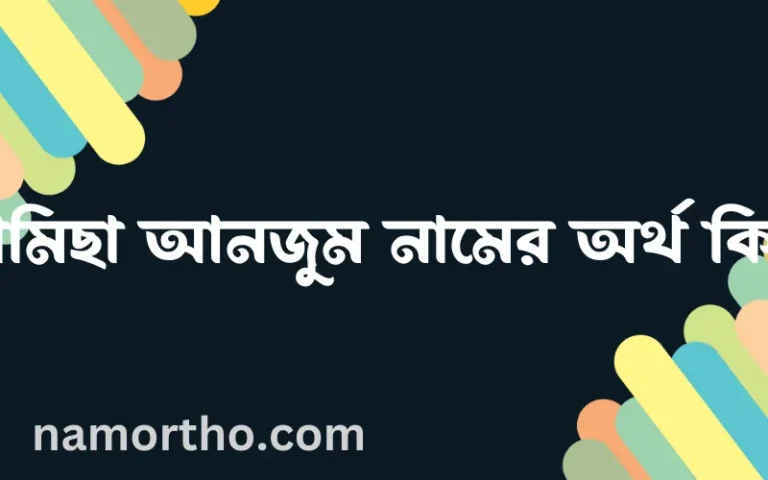 রামিছা আনজুম নামের অর্থ কি, ইসলামিক আরবি এবং বাংলা অর্থ জানুন