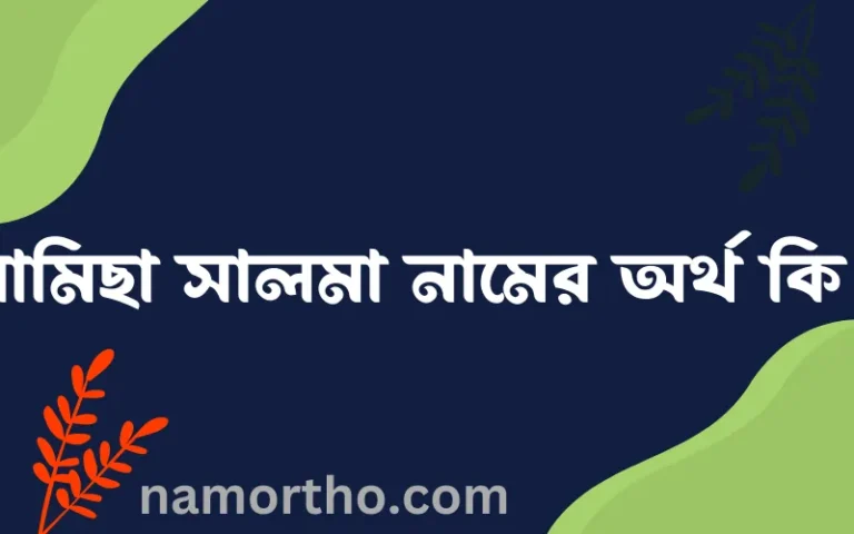 রামিছা সালমা নামের অর্থ কি? ইসলামিক আরবি বাংলা অর্থ এবং নামের তাৎপর্য