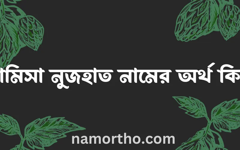 রামিসা নুজহাত নামের আর্থ কি?