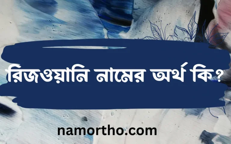 রিজওয়ানি নামের অর্থ কি এবং ইসলাম কি বলে? (বিস্তারিত)