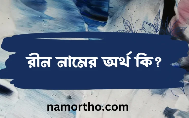 রীন নামের অর্থ কি? রীন নামের বাংলা, আরবি/ইসলামিক অর্থসমূহ