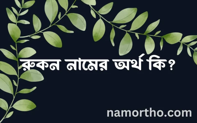 রুকন নামের অর্থ কি? রুকন নামের ইসলামিক অর্থ এবং বিস্তারিত তথ্য সমূহ
