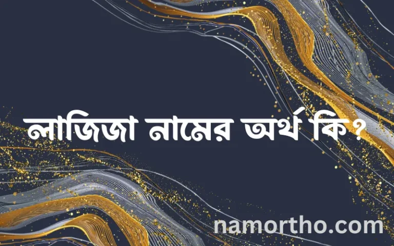 লাজিজা নামের অর্থ কি? ইসলামিক আরবি বাংলা অর্থ