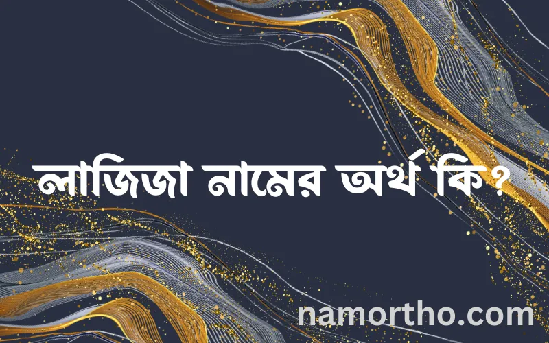 লাজিজা নামের আর্থ কি?