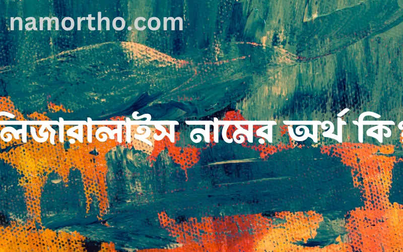 লিজারালাইস নামের আর্থ কি?