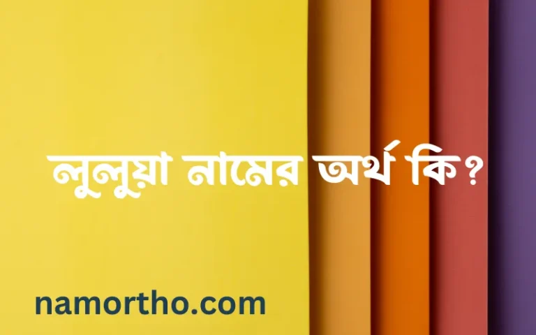 লুলুয়া নামের অর্থ কি? লুলুয়া নামের বাংলা, আরবি/ইসলামিক অর্থসমূহ