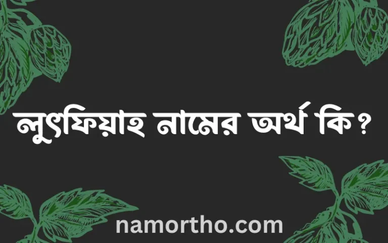 লুৎফিয়াহ নামের অর্থ কি, ইসলামিক আরবি এবং বাংলা অর্থ জানুন