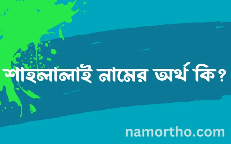 শাহলালাই নামের অর্থ কি, ইসলামিক আরবি এবং বাংলা অর্থ জানুন