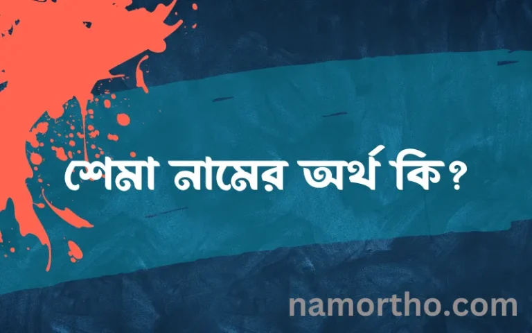 শেমা নামের অর্থ কি? (ব্যাখ্যা ও বিশ্লেষণ) জানুন