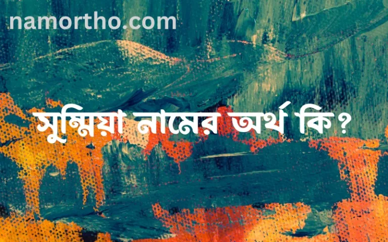 সুম্মিয়া নামের অর্থ কি? ইসলামিক আরবি বাংলা অর্থ এবং নামের তাৎপর্য