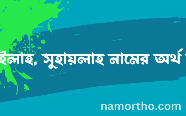 সুহাইলাহ, সুহায়লাহ নামের অর্থ কি? ইসলামিক আরবি বাংলা অর্থ