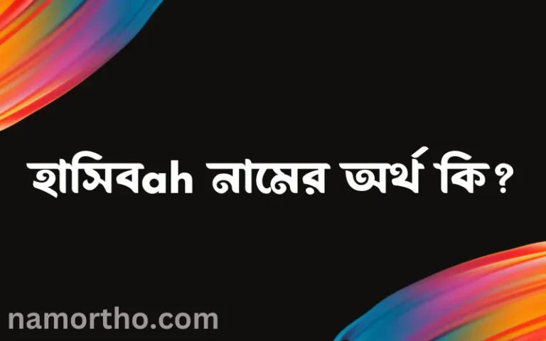 হাসিবah নামের অর্থ কি? হাসিবah নামের বাংলা, আরবি/ইসলামিক অর্থসমূহ