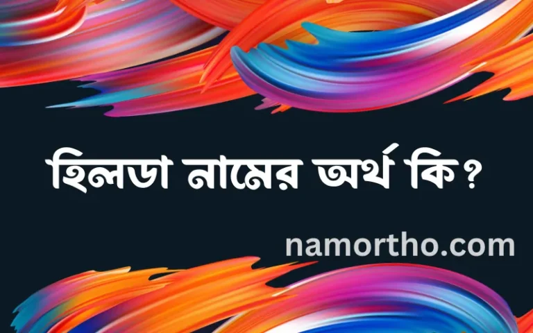 হিলডা নামের অর্থ কি, বাংলা ইসলামিক এবং আরবি অর্থ?