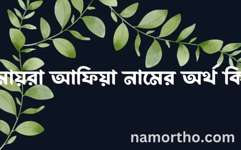 হুমায়রা আফিয়া নামের অর্থ কি? হুমায়রা আফিয়া নামের ইসলামিক অর্থ এবং বিস্তারিত তথ্য সমূহ