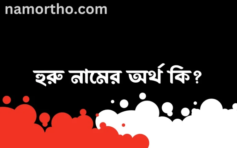 হুরু নামের অর্থ কি? হুরু নামের ইসলামিক অর্থ এবং বিস্তারিত তথ্য সমূহ